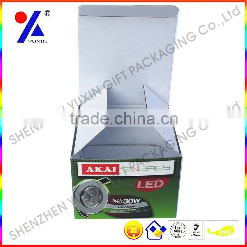 2015 NEW STYLE LAMP PACKAGING BOX / CORRUGATED PAPER OR CARTON PAPER AND GREEN COLOR BOX / WHOLESALE SHENZHEN GIFT PACKAGING BOX