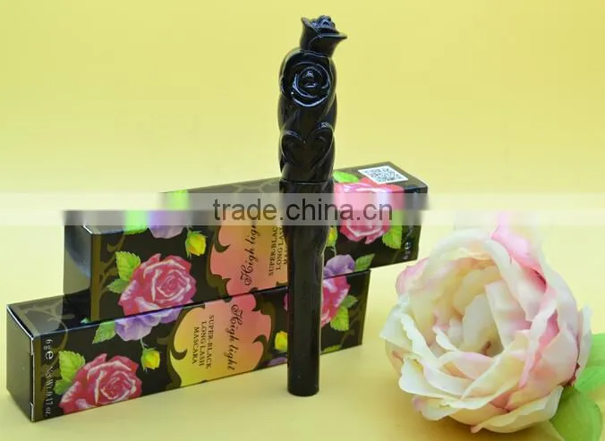 Leopard Waterproof Lengthening Extension Eyelash Transplanting Gel Fiber Mascara Rose Tube 3d Fiber Lashes Mascara