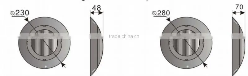 Waterproof wall mounted LED swimming pool light