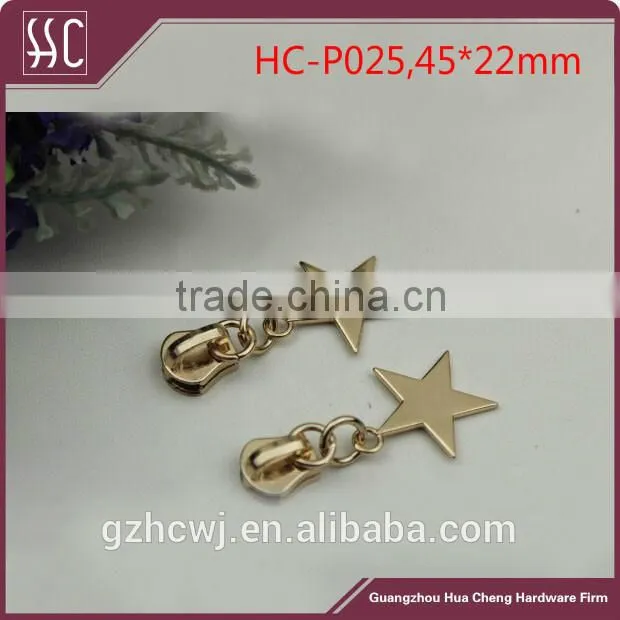 star shaped zipper puller,wholesale metal zipper puller,Guangzhou zipper puller