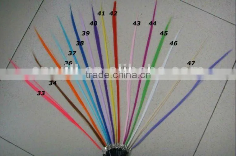 cheap synthetic grizzly rooster feathers 18 colors!!!