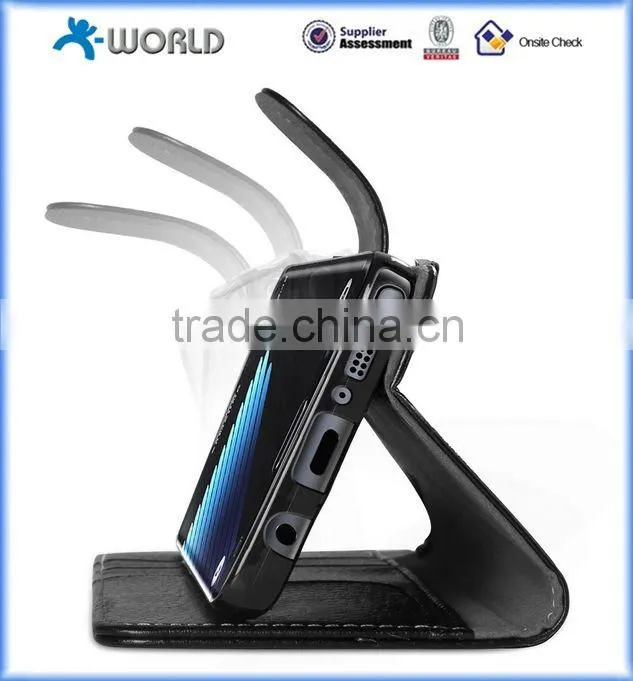 Hot selling Leather Flip Wallet Case for Samsung Galaxy Note 7