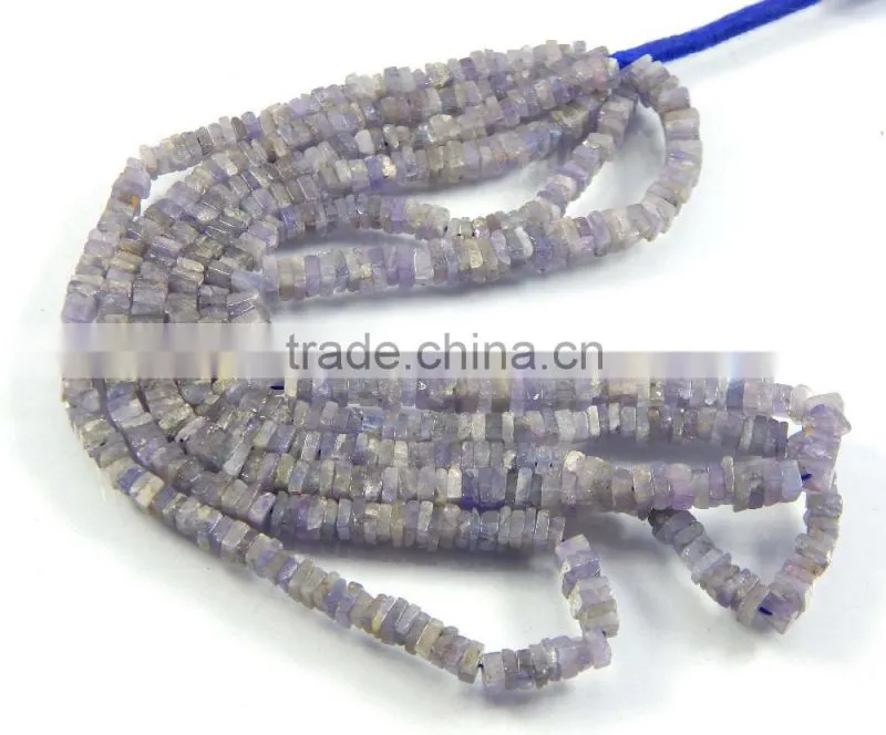 Natural Tanzanite Heishi spacer Beads