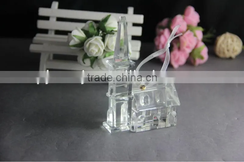 unique design Crystal house model For christmas gift