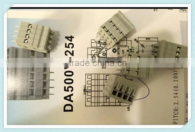 2.54mm Quick Screwless Terminal Block Connector For Communication Power Device