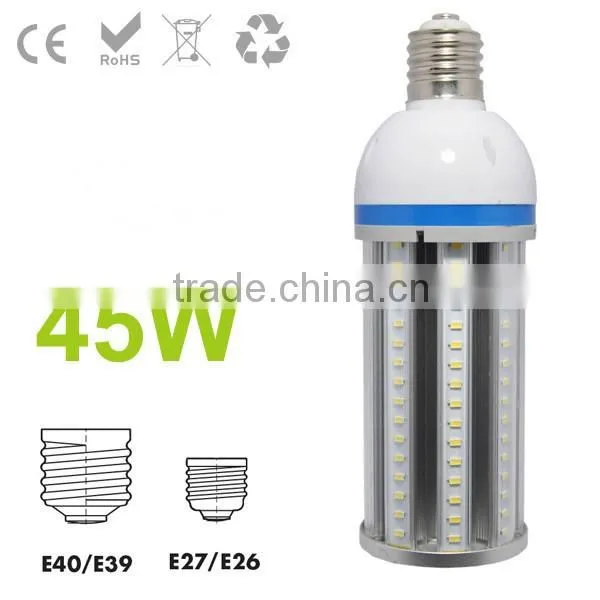 blue 45w 360 degree E27 E40 led corn light bulb
