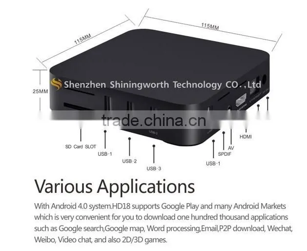 Google android full hd 1080p media player