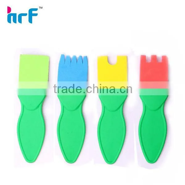 kid plastic smile shaped paint brush