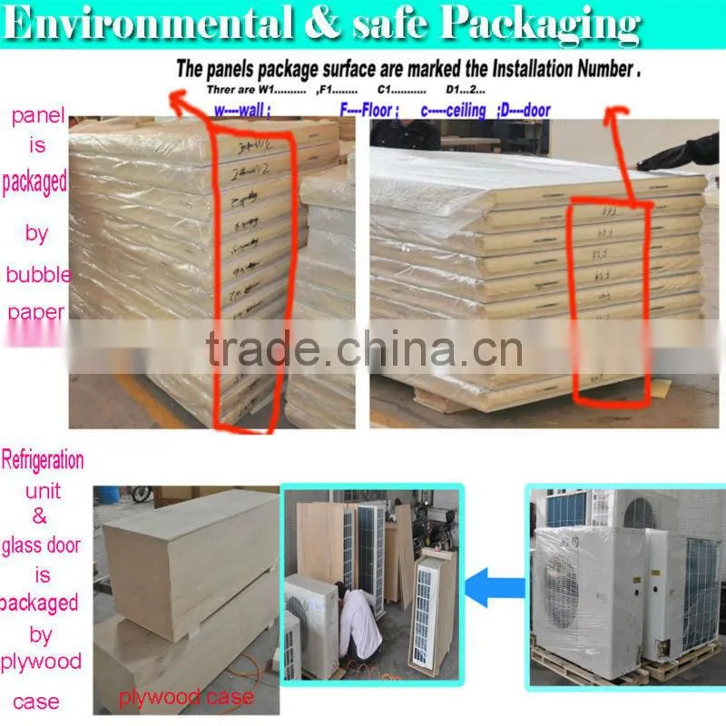 cold storage room for supermarket