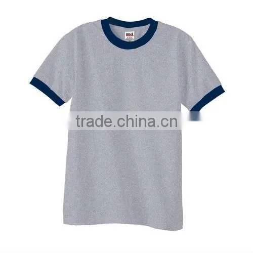 Ringspun Cotton Contrast Raglan T-shirt with Piping