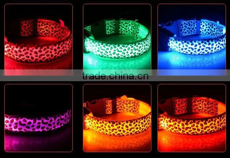 Flashing Safety LED USB Rechargeable Dog Collar Pet Collars