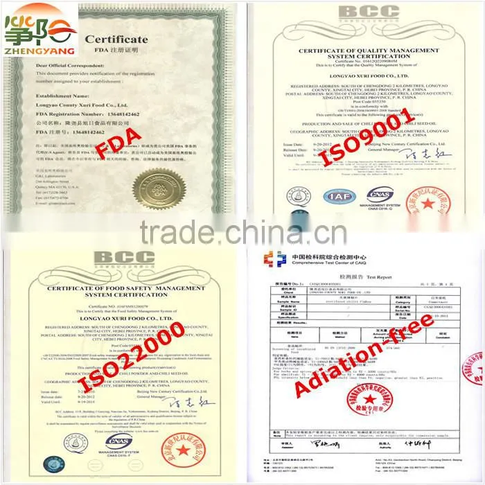 new crop manufacturer supply dried red sweet paprika high ASTA