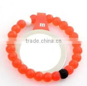 Accept Custom Red Color Silicone Life Balance Bracelet