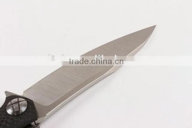 OEM S35V handmade military hunting knife wth TC4 Titanium alloy handle