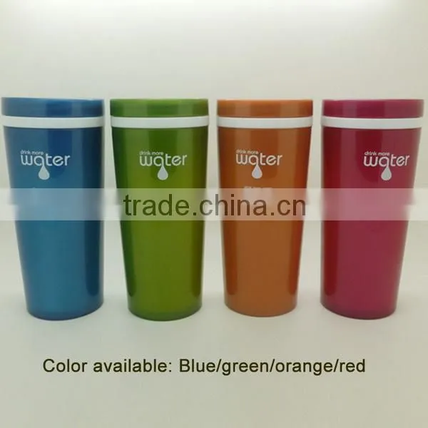300ml plastic mug with tea filter and leak-proof lid, Mug for promotion, accept logo printing