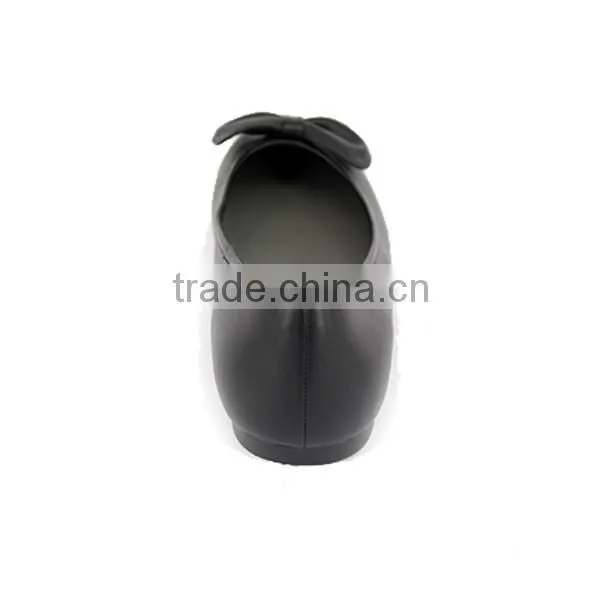 Customize Girls Gender Slip-on Student Leather Uniform School Shoes with Bowknot