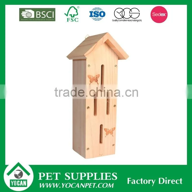 wooden butterfly house