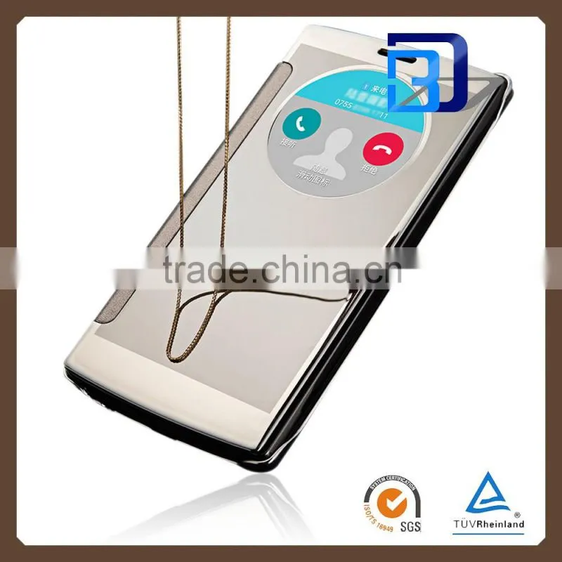 Chinese Supplier Smart case Electroplating PC Mirror case For LG G4 smart case factory price
