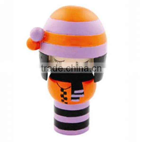 hot sell customs design wooden doll for wholesale