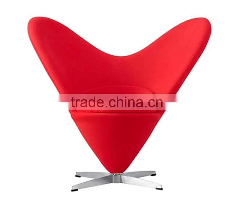 Mid Century Modern Red Lip Shaped Sofa Set Without Arm