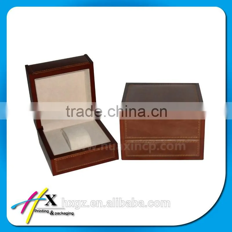 Single Brown Leather Watch Box