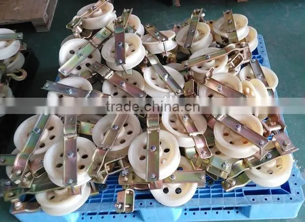 Plate type cable pulley