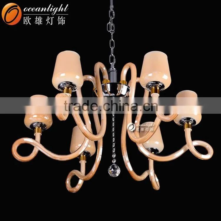 White Elegant Chandelier Candle Chandelier Decorative Indoor Lights OMG88626-6W