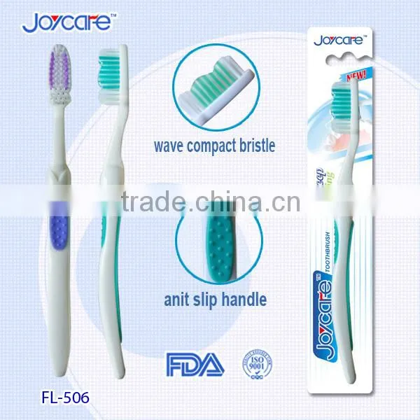 Rounded bristle toothbrush for adult, china toothbrush manufacture