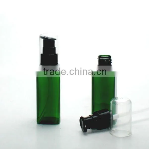 Treatment pump PET 60ml Square Green Clear