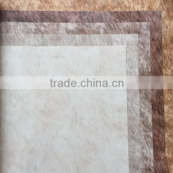 good selling new design fake fur vinyl wallpaper