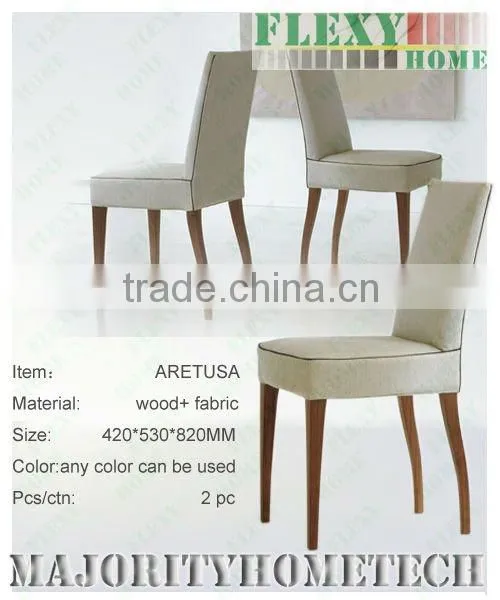 Hotel restaurant chair with PU leather or Genuine leather UKFR foam