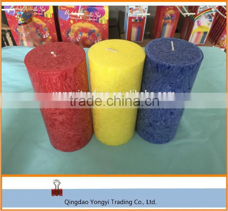 Flameless Pillar Candles Set/Cheap Decorative Pillar Candles