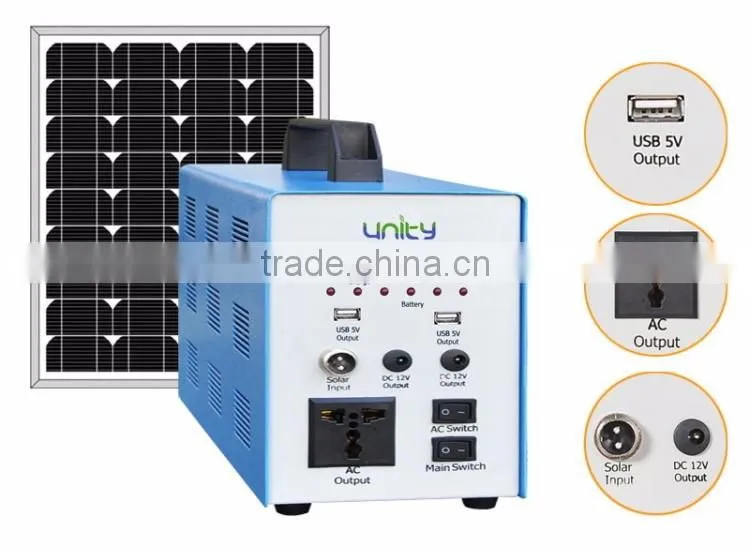 Unity Popular 50W Solar Panel Portable Complete Set