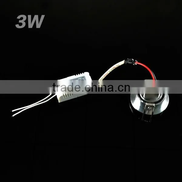 3*1W Aluminum LED Einbauspot quadratisch 3000K