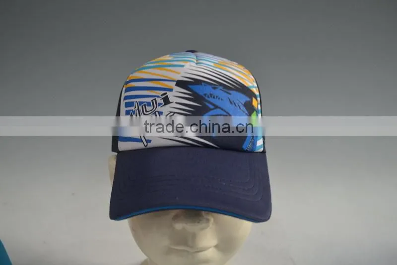 young style car print trucker baseball mesh cap children hat / kids sport caps