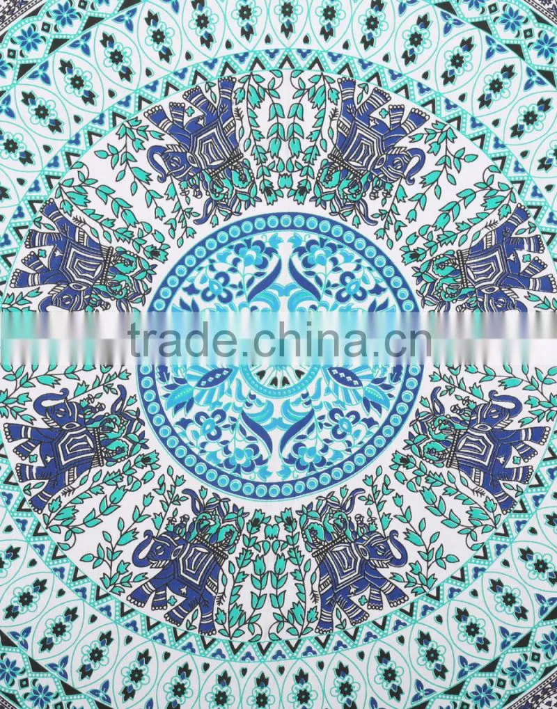 Mandala Elephant Tapestry, Wall Hanging Tapestry, Indian Mandala Tapestries Supplier Export Indian Art Mandala Home Decor Items
