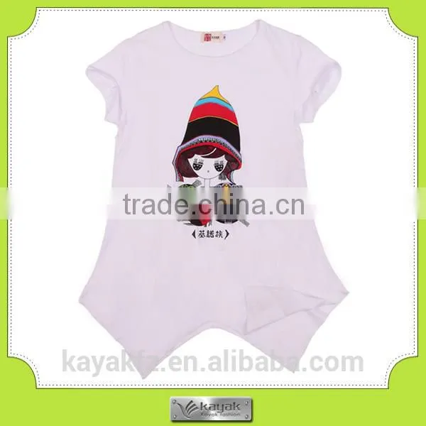 custom black loose print cotton round neck tshirts