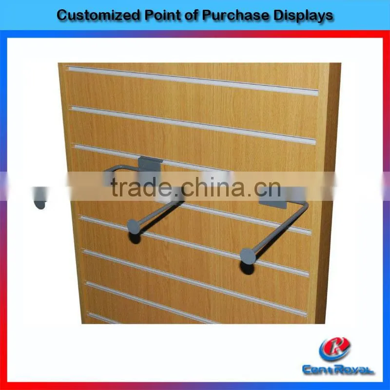 wholesale hot sale supermarket mdf hooks used slatwall panels