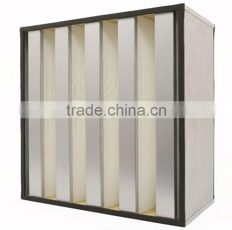V-bank Cell Medium HEPA Compact Filter for AHU