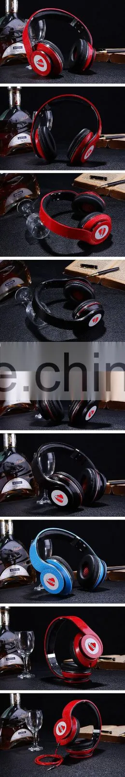 Shenzhen new leather headphones headset for mobile
