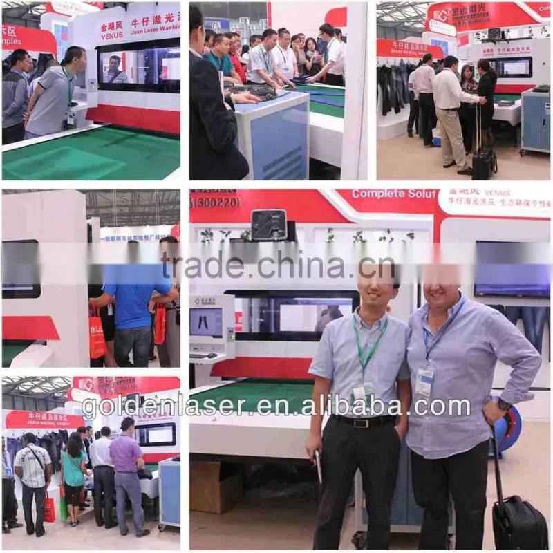 Laser Marking on Jeans / Galvo Laser Engraving Machine for Denim