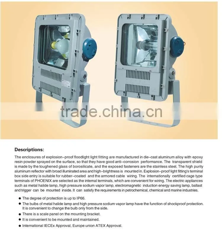 High Quality Metal Hilade And High Pressure Sodium Flood Light Fitting