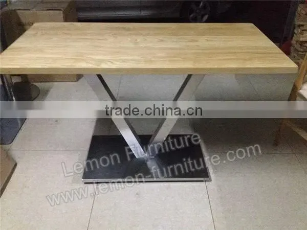 Newest new arrival wooden dining table set rustic