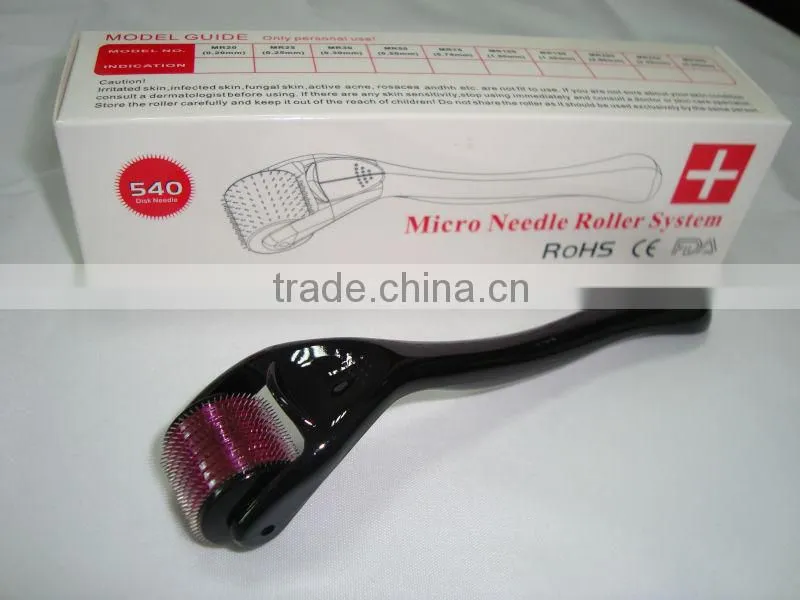 most professional skin care derma roller 540 with changed head