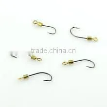 High carbon steel fishing hooks multi color multi size treble hooks 425