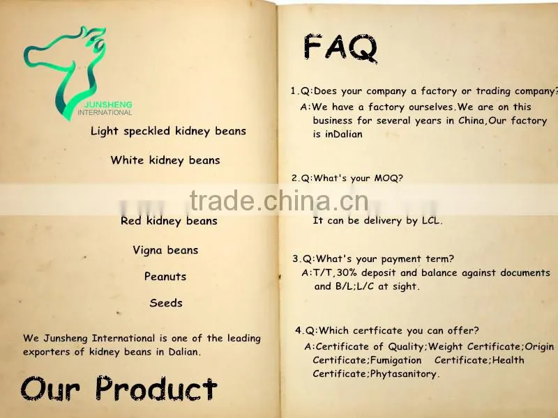 Marketing Of Agro Products Red Speckled Kidney Beans