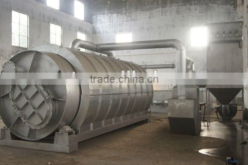 Waste tire pyrolysis plant