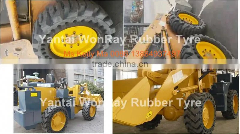 China 33x12-20 33x9-16 32x10-20 12-16.5 Skid Steer Loader Solid Tires