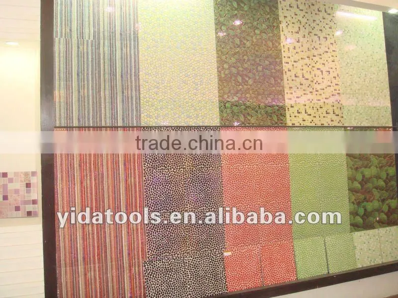 Green crystal ceramic tile