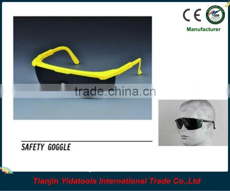 adjustable frame black lens safety glasses for man